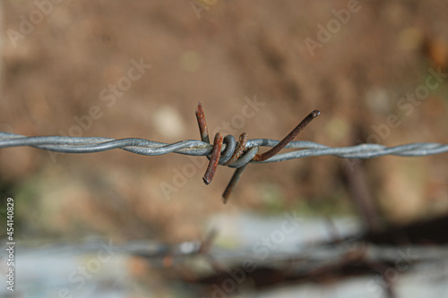 close up of a  wired knot 