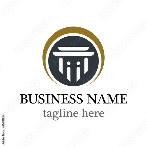Law logo template
