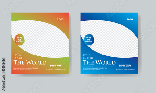 Travel Holiday Social Media Banner Template 
