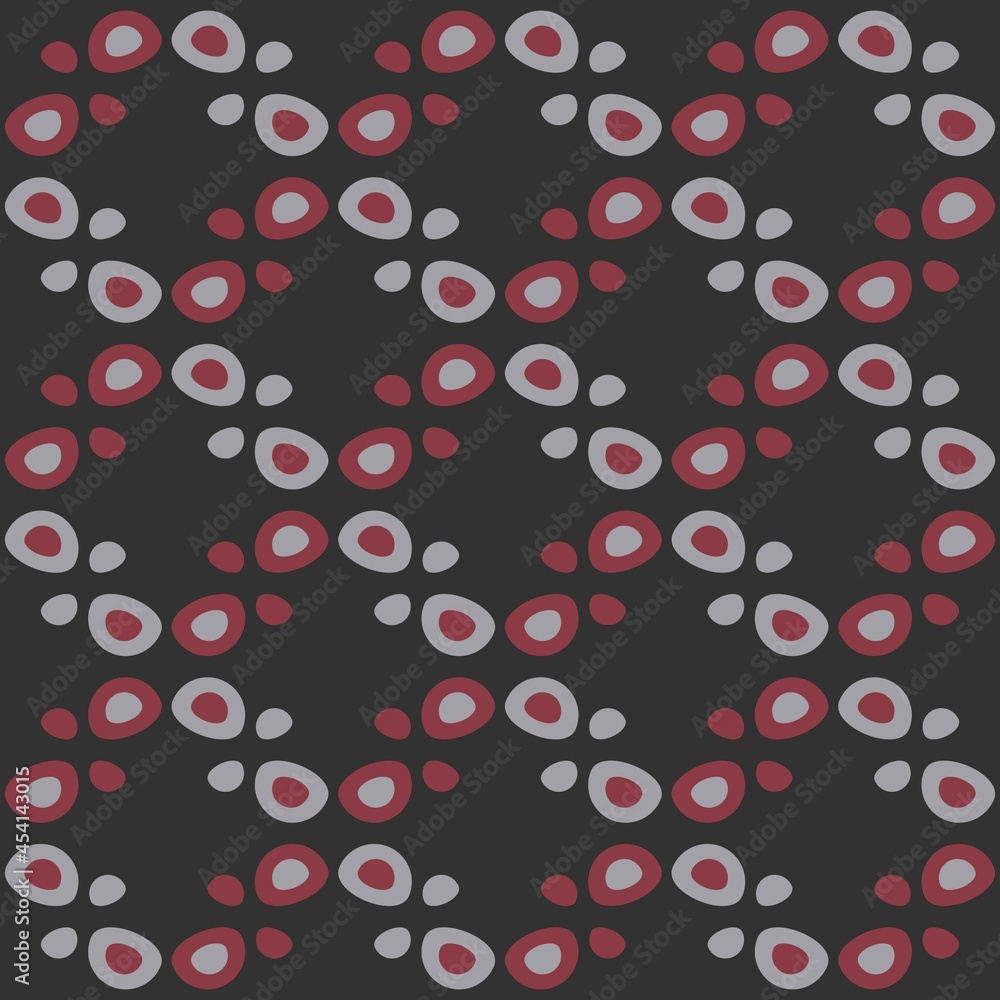 Rounded abstract seamless pattern - accent for any surfaces. Rounded abstract seamless pattern - accent for any surfaces.
