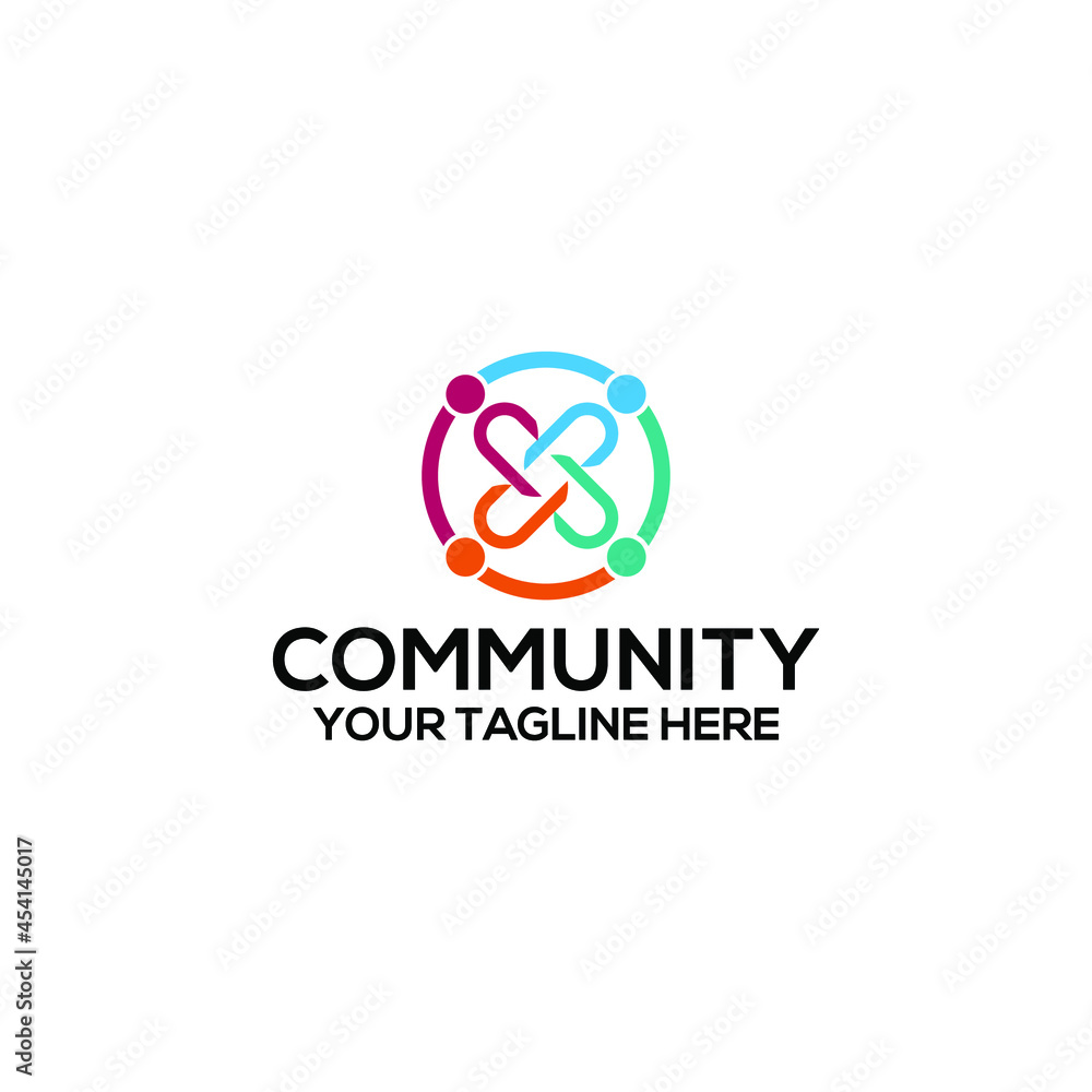 Community logo template vector. Community logo concept vector