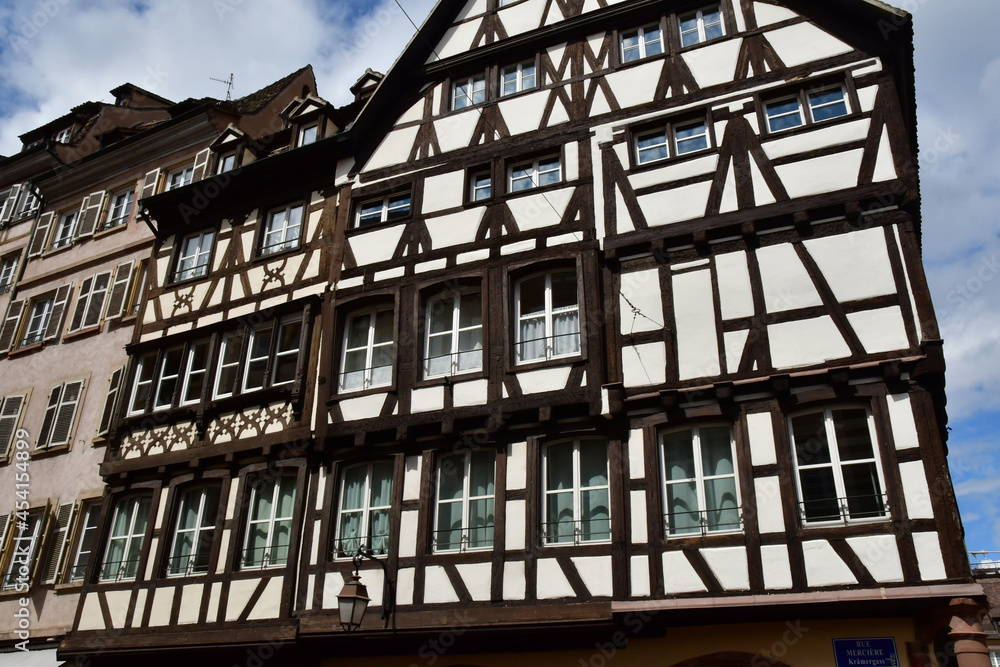 Strasbourg, France - august 28 2021 : picturesque city centre