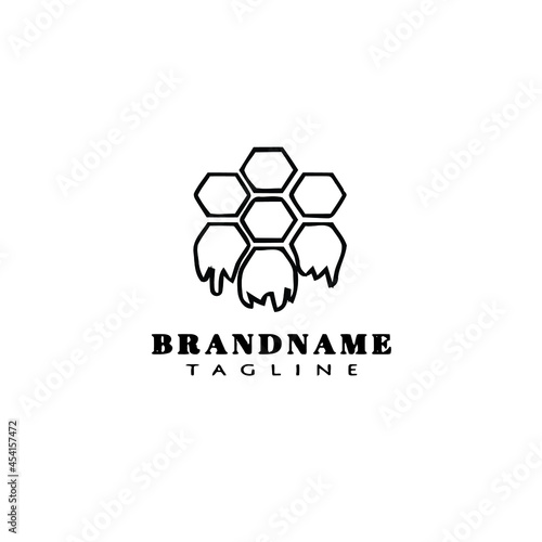 honey cartoon design logo template icon isolated vector illustration