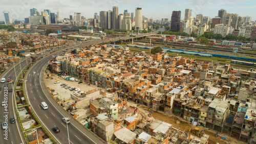 Aerial view of Buenos Aires city - Argentina.