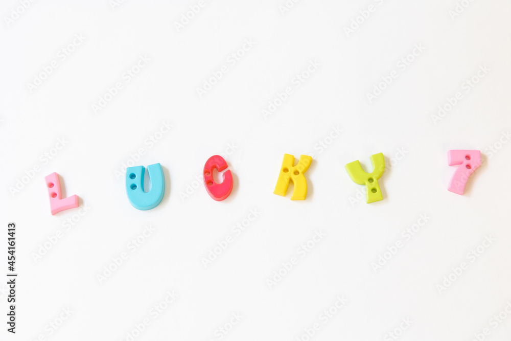 Obraz premium ラッキー７ 幸運