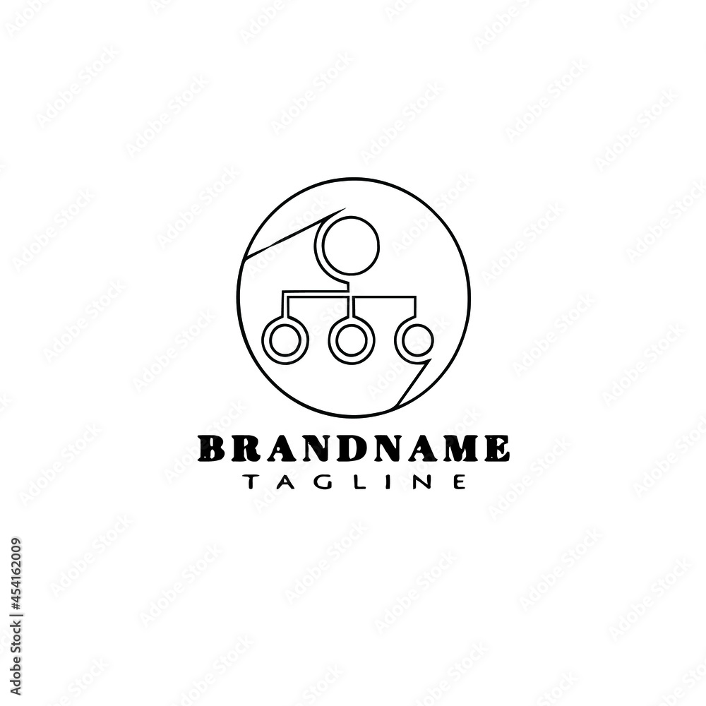 big data management cartoon logo icon design template black isolated vector illustration big data management cartoon logo icon design template black isolated vector illustration