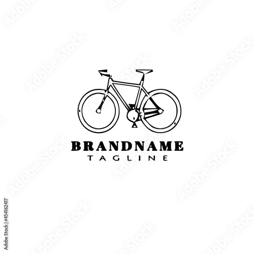 bike cartoon logo icon design template isolated vector illustration