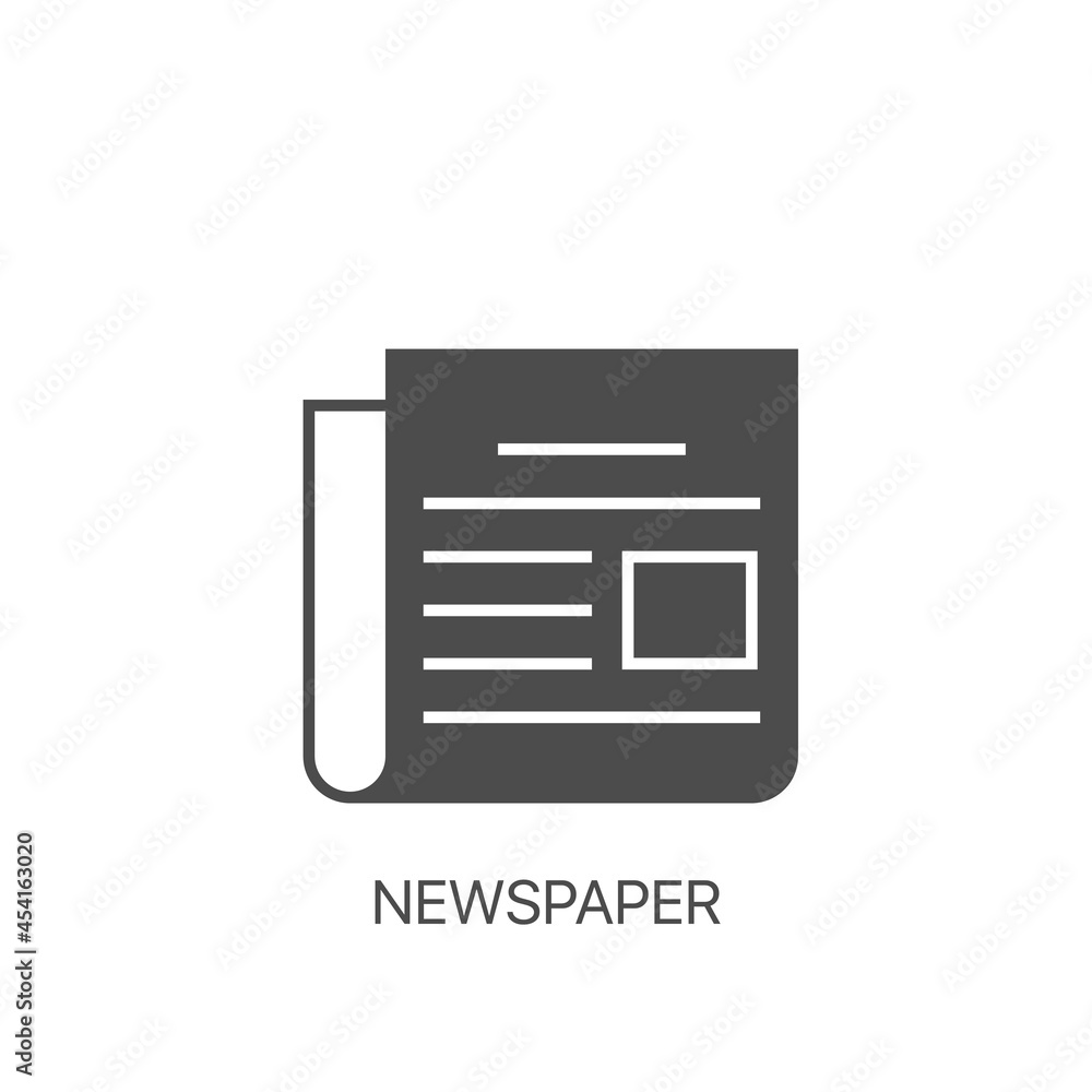 Newspaper vector icon. News sign. Brochure business concept Newspaper vector icon. News sign. Brochure business concept