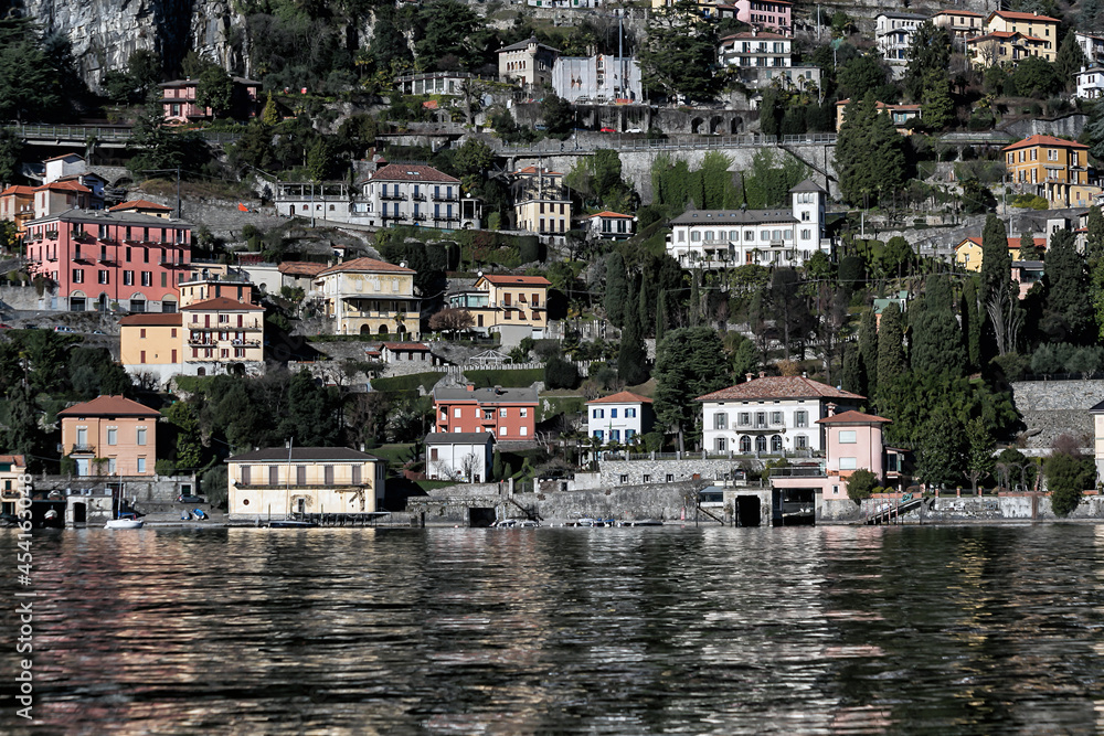 Como, Lombardy, Italy. January 5, 2015. Architecture of the city of Como. Winter. Editorial.