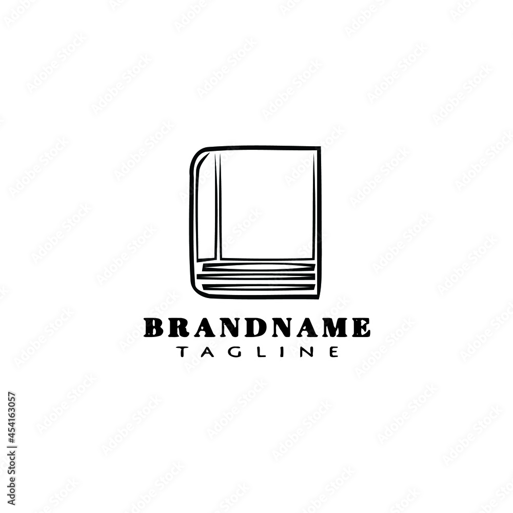 book logo design template icon black vector illustration book logo design template icon black vector illustration