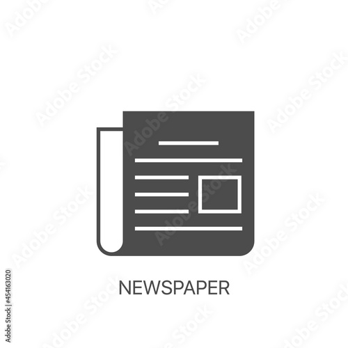 Newspaper vector icon. News sign. Brochure business concept