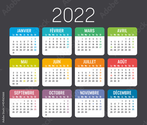 Calendrier Agenda 2022