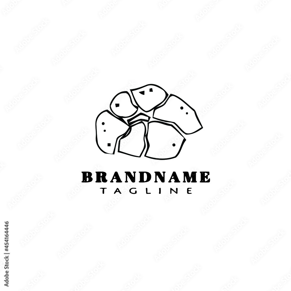 flower logo cartoon icon design template black cute vector illustration flower logo cartoon icon design template black cute vector illustration