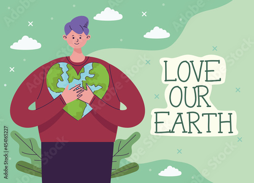 male ecologist character