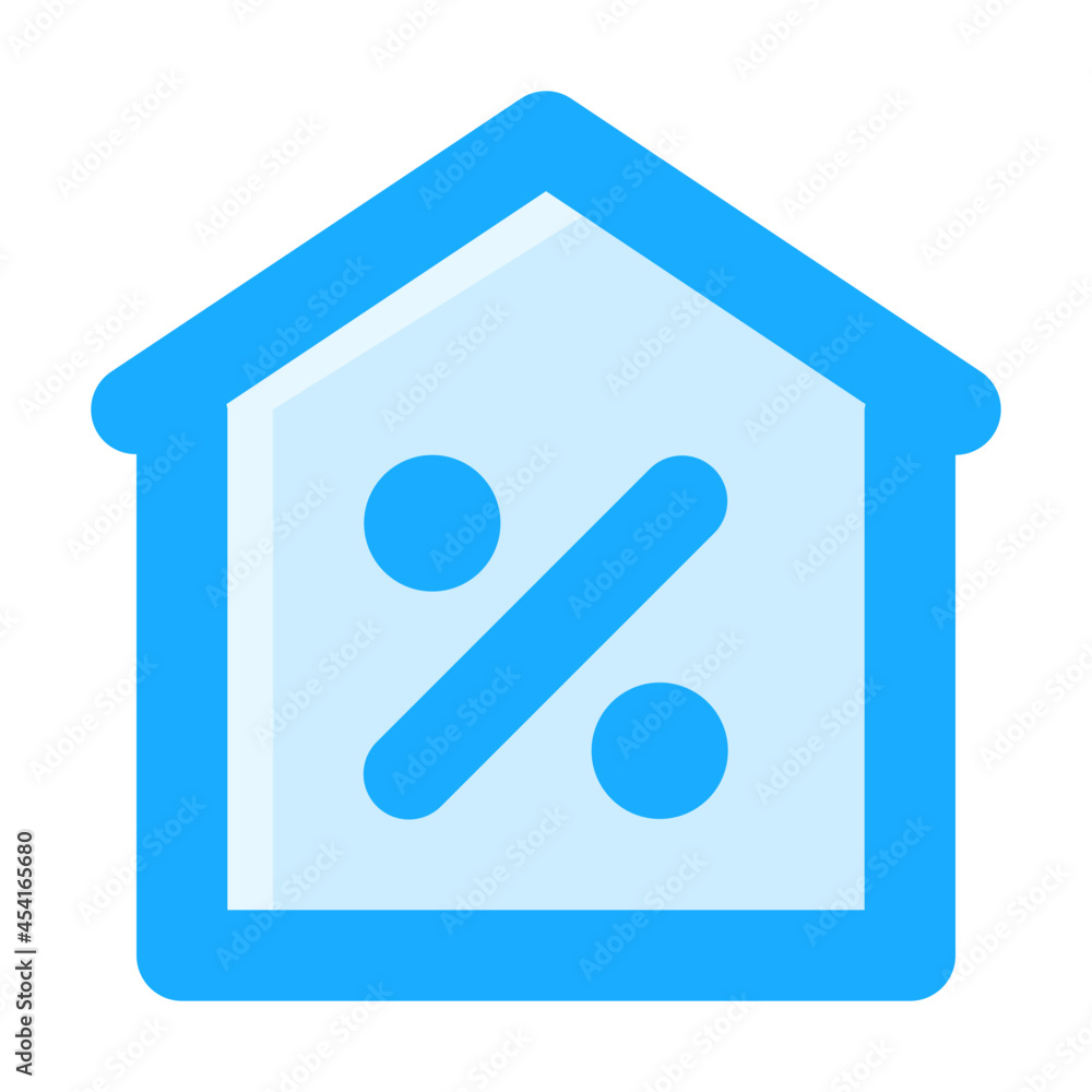 Home Discount icon illustration