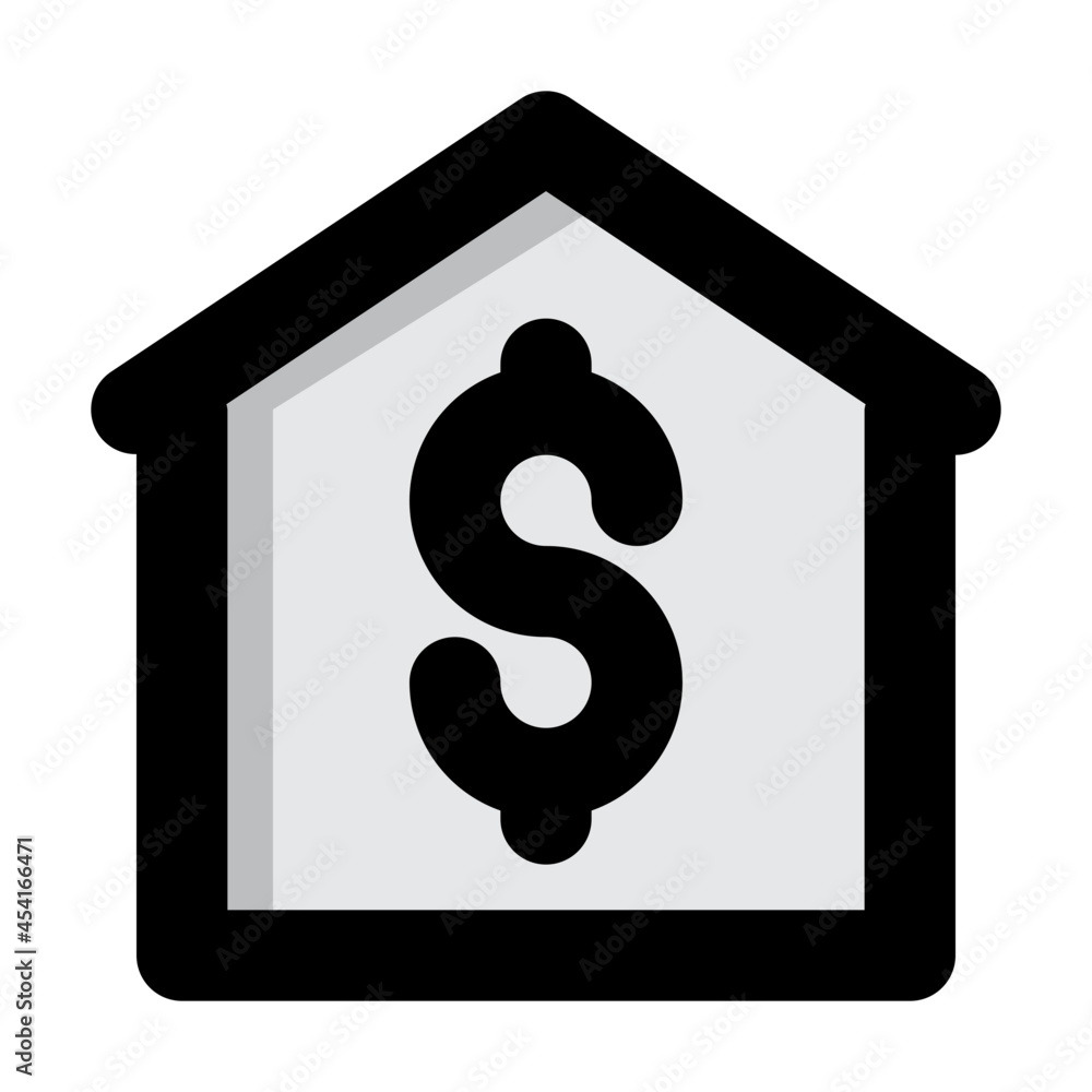 Home Price icon illustration