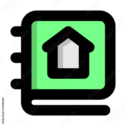 Home Book icon illustration