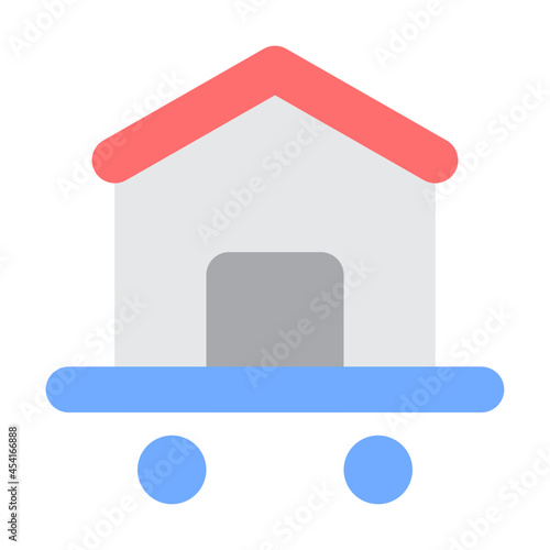 House Relocation icon illustration