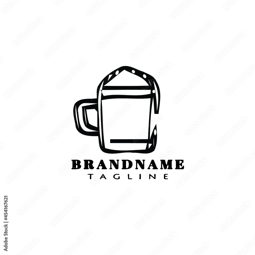 beer glasses cartoon logo icon design template black vector simple beer glasses cartoon logo icon design template black vector simple