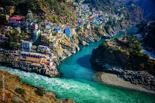 Devorayag - Alaknanda merging with Bhagirathi photo