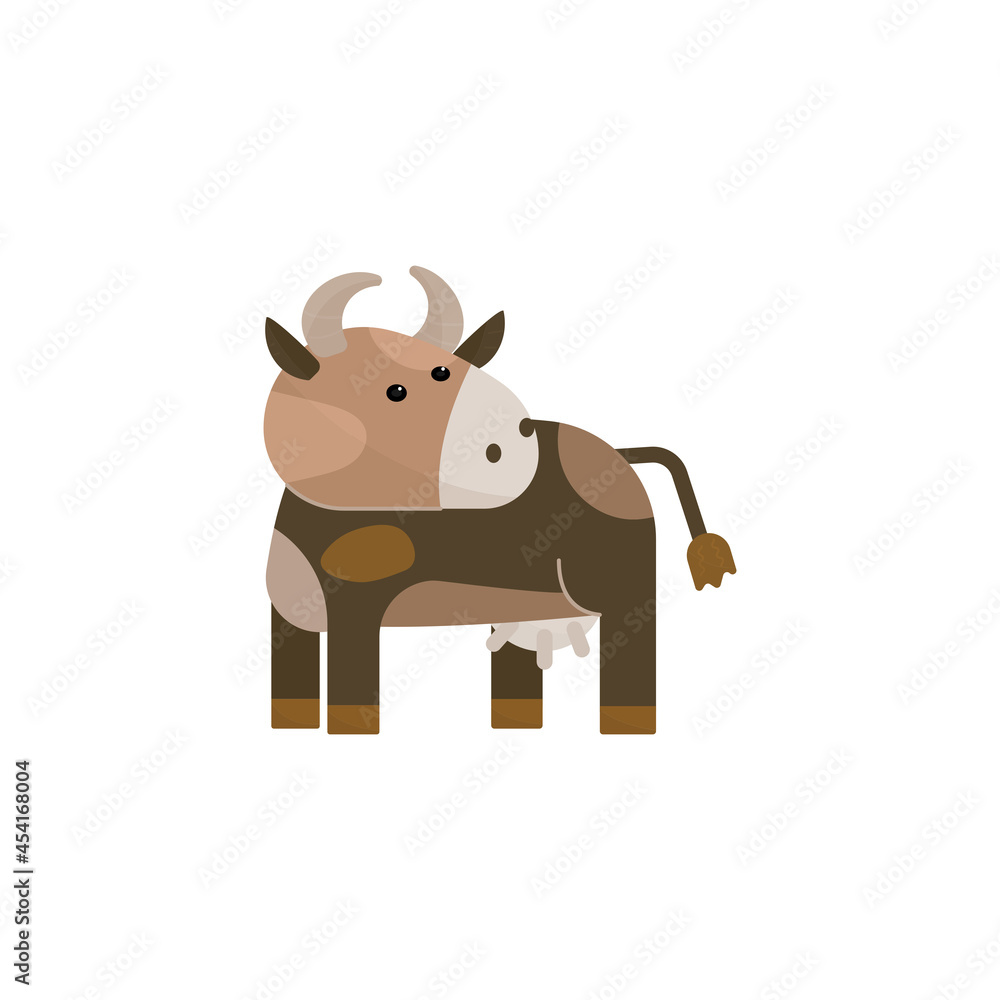 farm cow cartoon vector illustration farm cow cartoon vector illustration