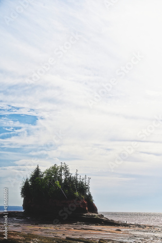 Island in low tide