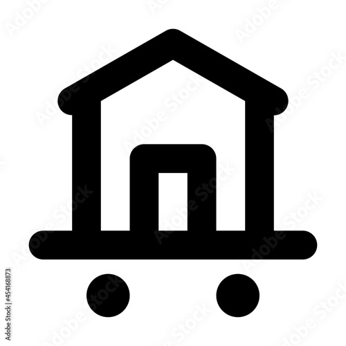 House Relocation icon illustration