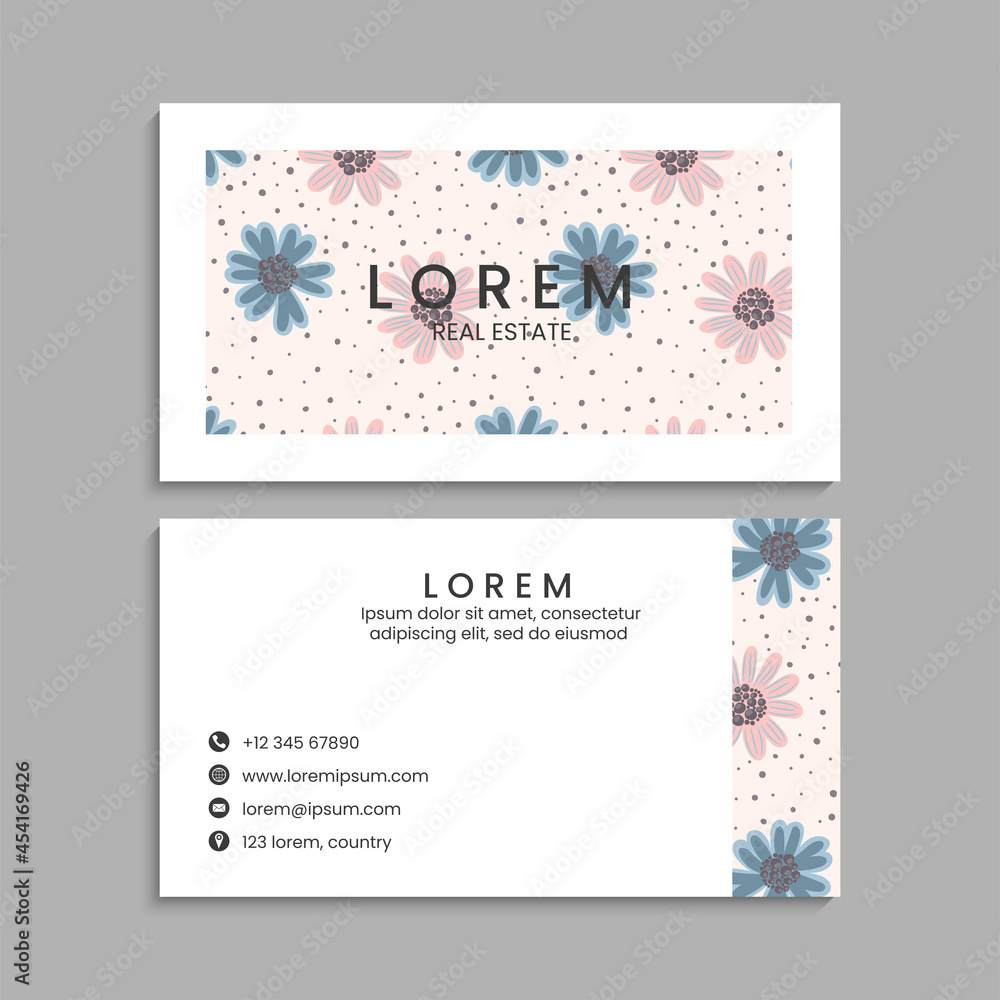 Business Card Set. Vector illustration. EPS10 Business Card Set. Vector illustration. EPS10