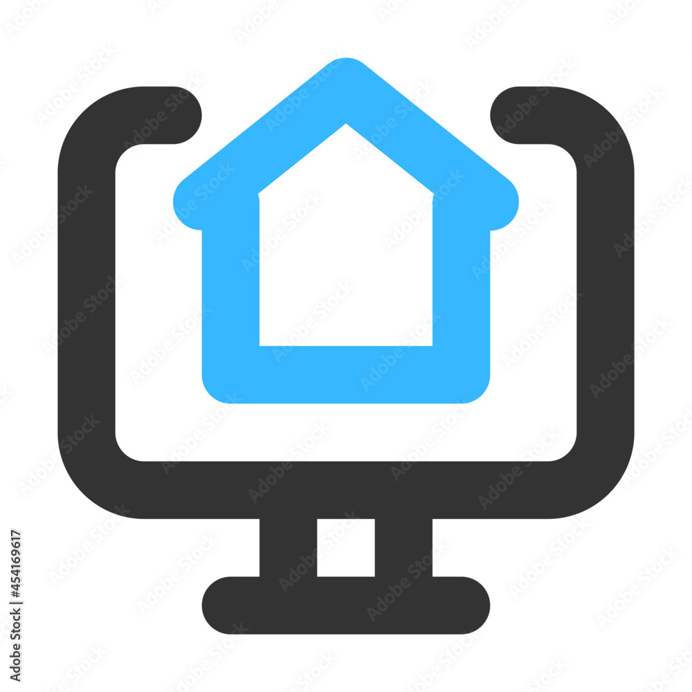 Real Estate Website icon illustration Real Estate Website icon illustration