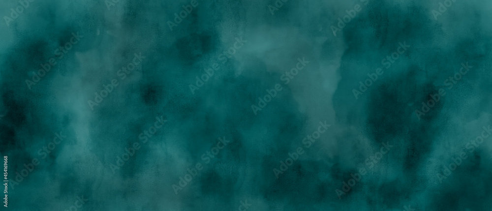 Turquoise  background with grunge texture & watercolor painted mottled background.
Distressed old antique parchment paper on a vintage marbled textured design  banner.