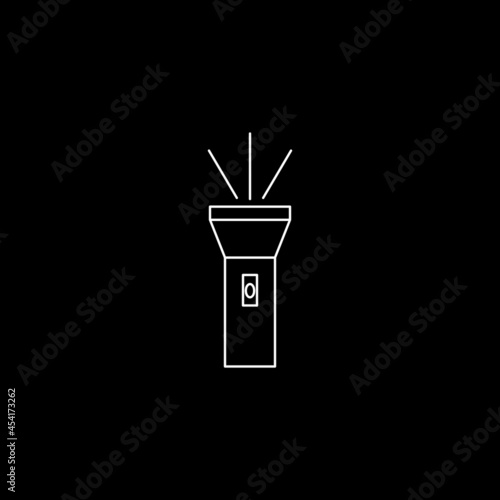 flashlight icon, flashlight symbol, flashlight vector