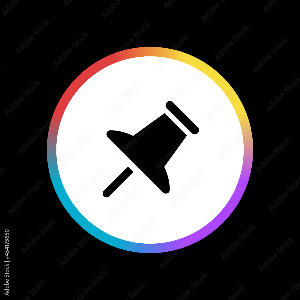 Push Pin - Sticker Push Pin - Sticker