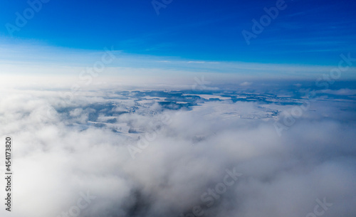 Fototapeta Naklejka Na Ścianę i Meble -  Amazing aerial shot of clouds in the sky