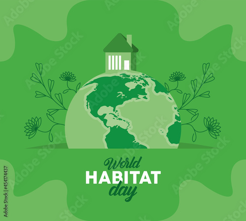 world habitat day lettering