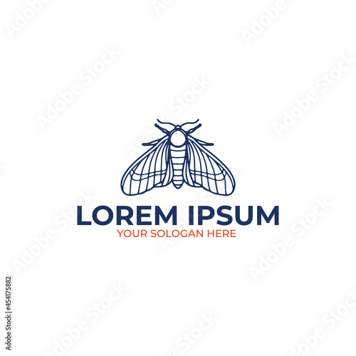 Moth logo design 