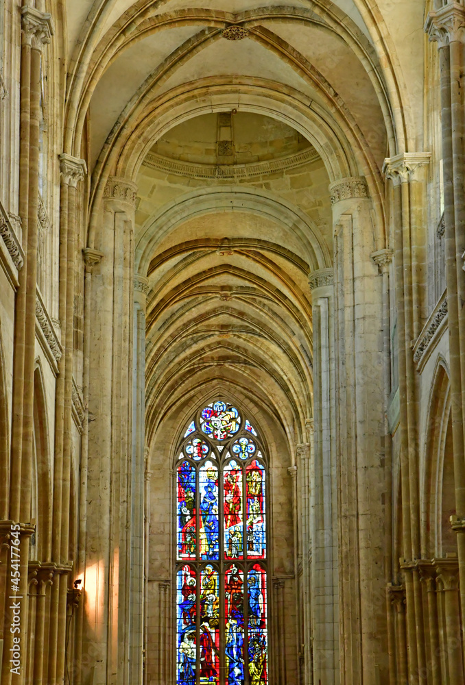 Les Andelys; France - june 24 2021 : the collegiate church