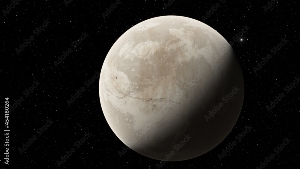 Planet, stars and galaxy Planet, stars and galaxy