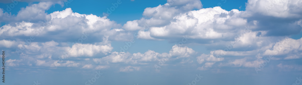 Panorama of white cloud and blue sky, abstract nature background Panorama of white cloud and blue sky, abstract nature background