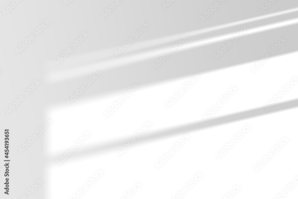 Shadow overlay effect on white background. Abstract sunlight background with window shadows. Shadow overlay effect on white background. Abstract sunlight background with window shadows.