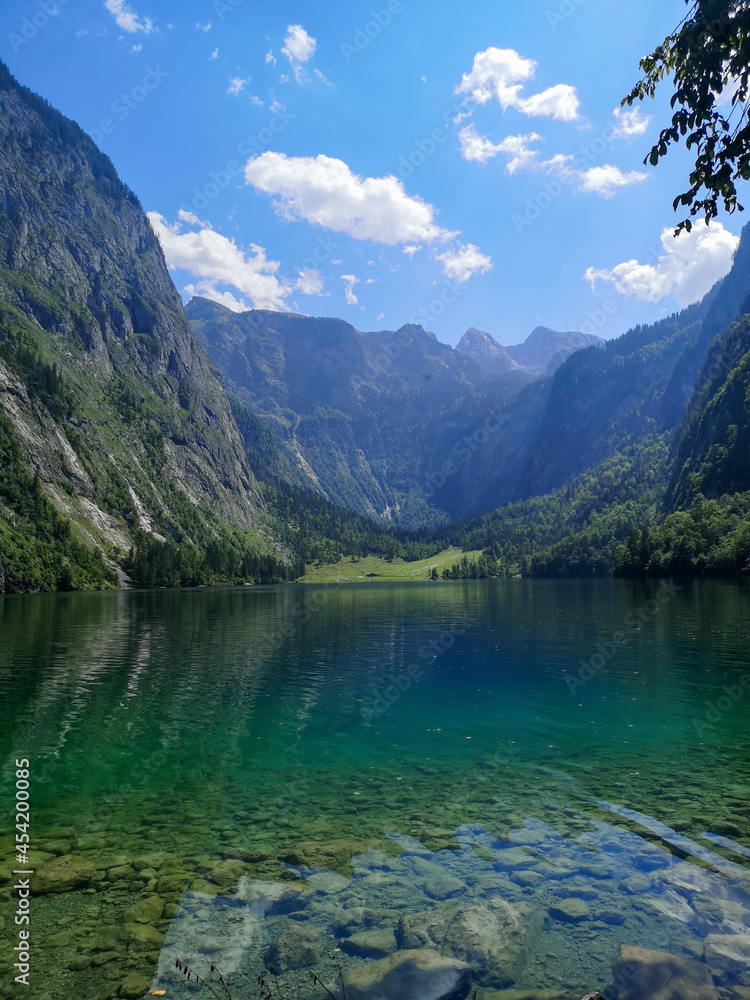 Valley with the Obersee lake - Berchtesgaden Alps, Germany