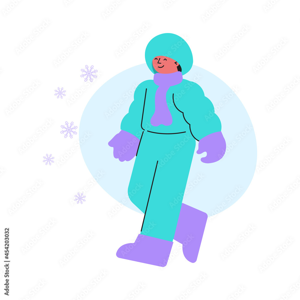 Obraz premium Snowy Weather Illustration