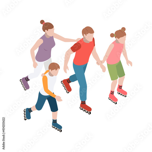 Family Isometric Illustration