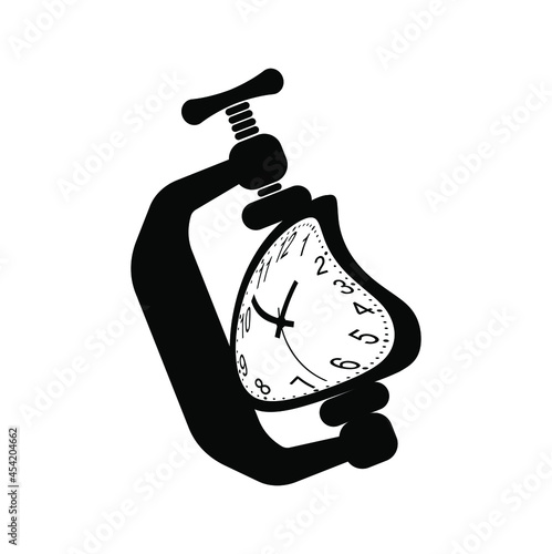 later time icon on white background