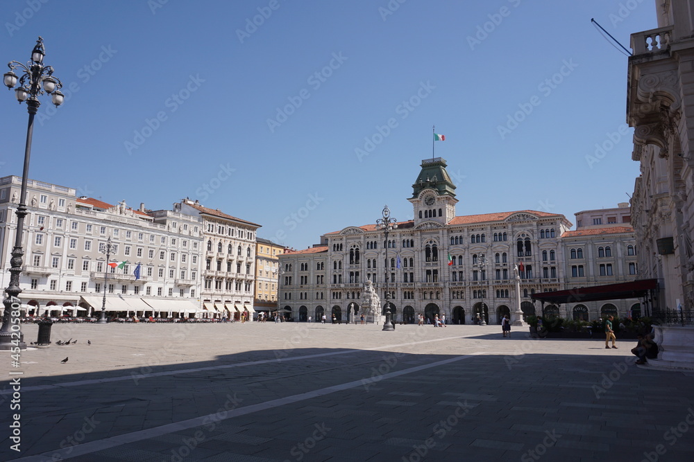 Main square of Trieste with it's town hall