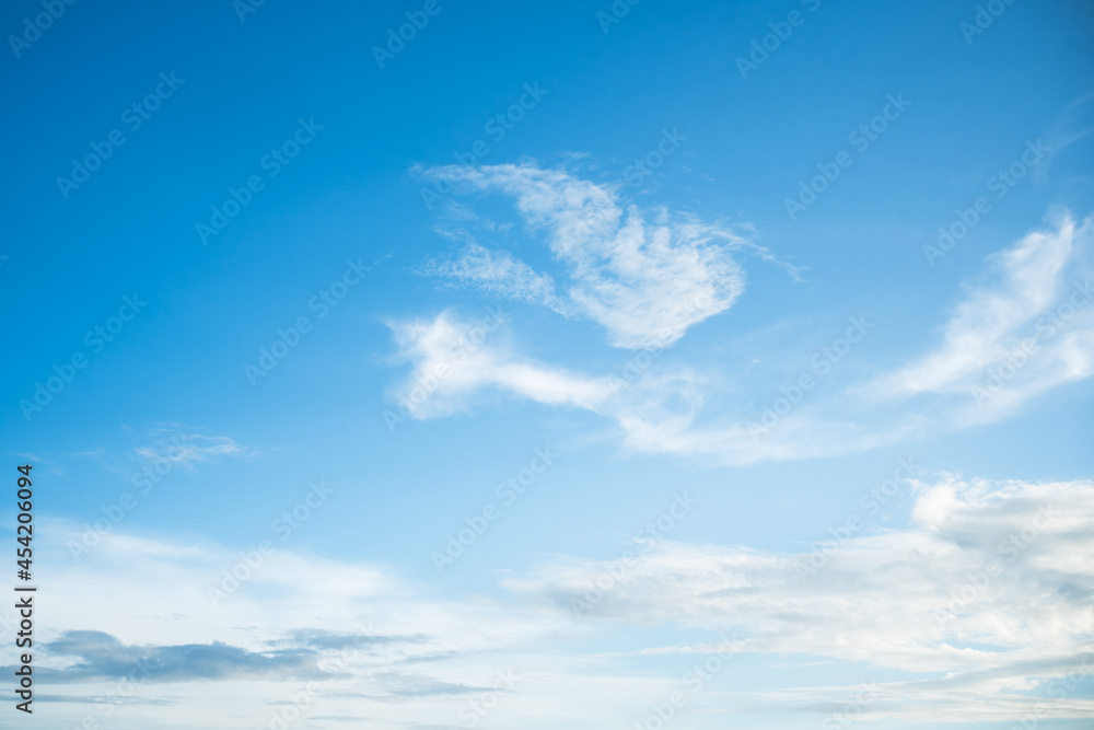 Panorama blue sky clouds background.Bright blue sky with clear white clouds. Panorama blue sky clouds background.Bright blue sky with clear white clouds.