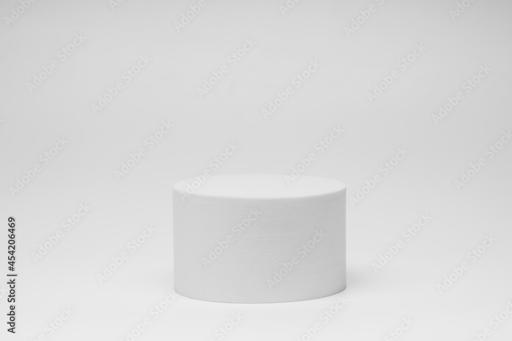 White product background. Empty podium White product background. Empty podium