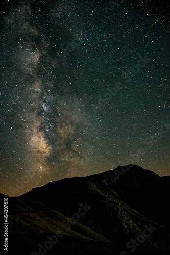 night sky with stars in mountain © vardan