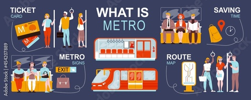 Metro Flat Inforgraphics