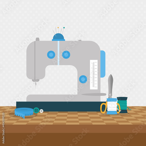 sewing machine and tools