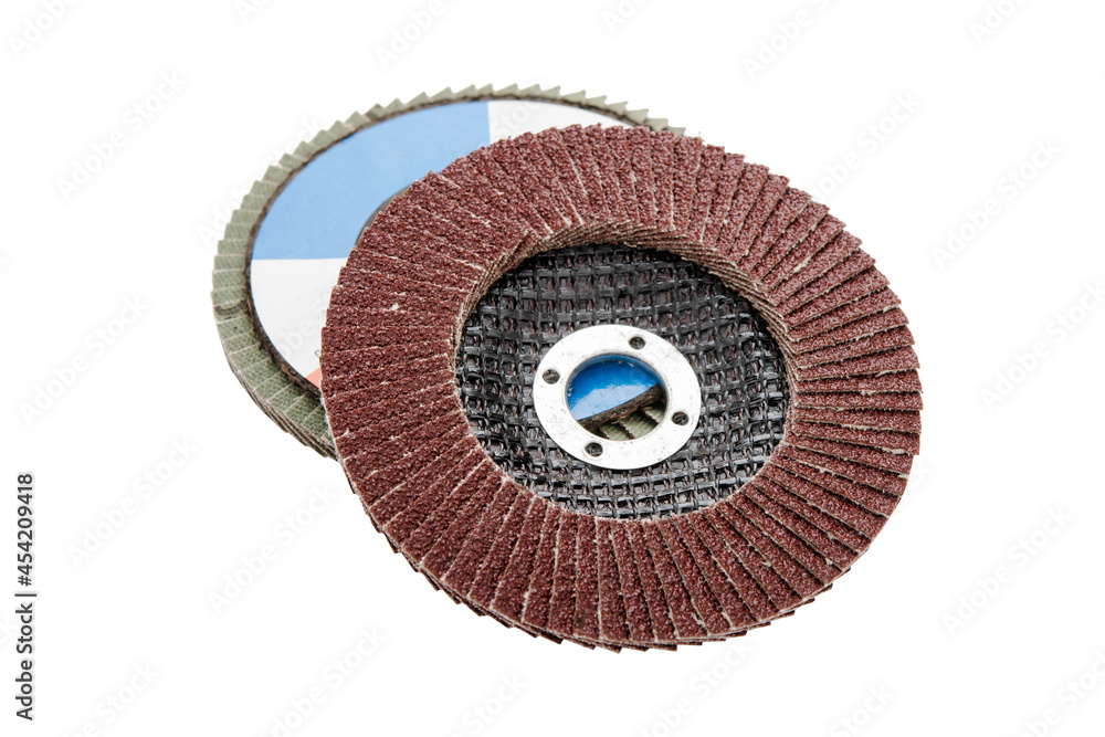 Sandpaper disk. flat sandpaper sanding grinding polishing wheels blades isolated on white with clipping path. Sandpaper disk. flat sandpaper sanding grinding polishing wheels blades isolated on white with clipping path.